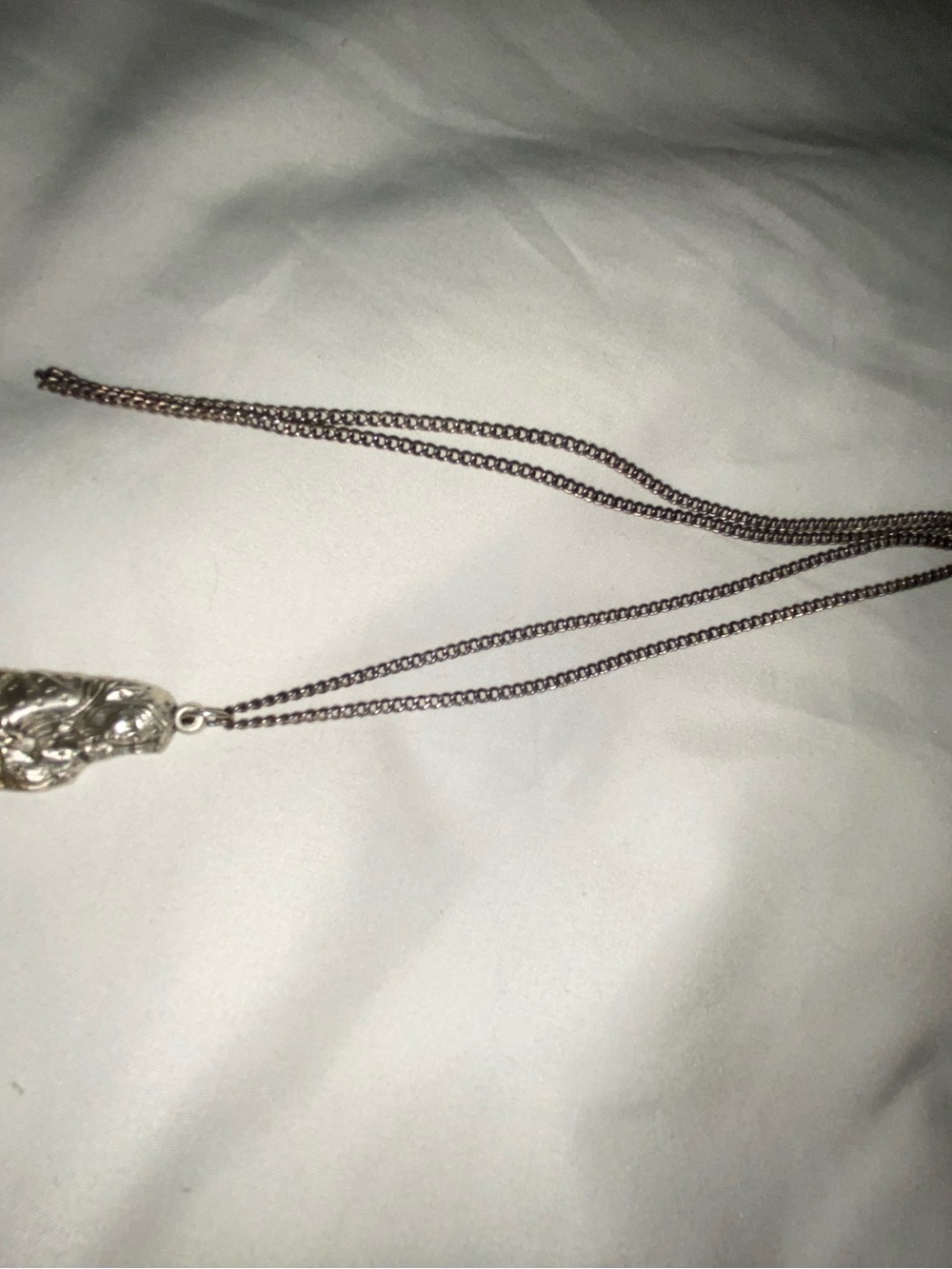 Silver-Tone Pendant Necklace - Elegant Silver Chain